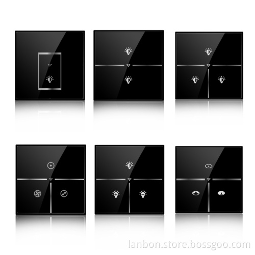 Lanbon smart home WIFI 3 gang switch smart home system Android/IOS APP remote control no need gateway